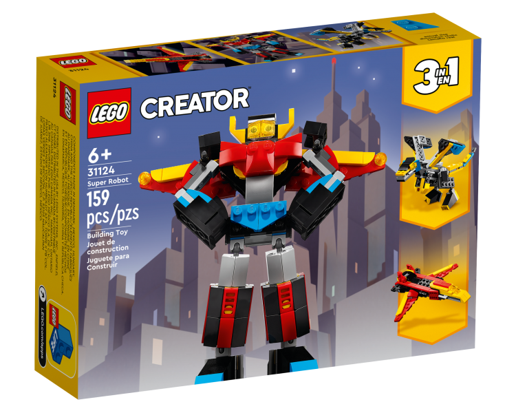 LEGO Creator, Super Robot (31124)_x000D_
LEGO Creador, Súper Robot (31124)