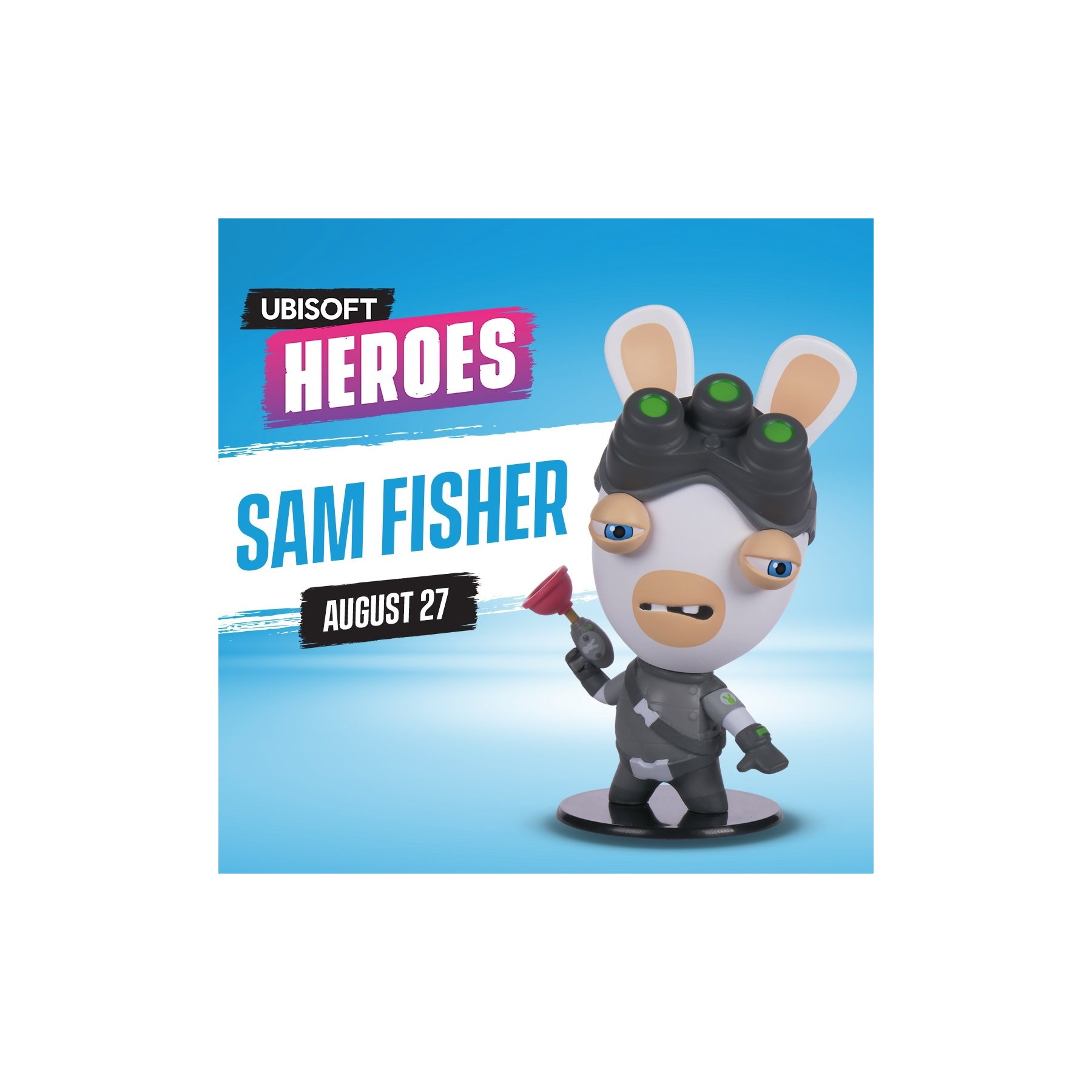 Heroes Collection - Rabbids Sam Fisher Chibi Figure