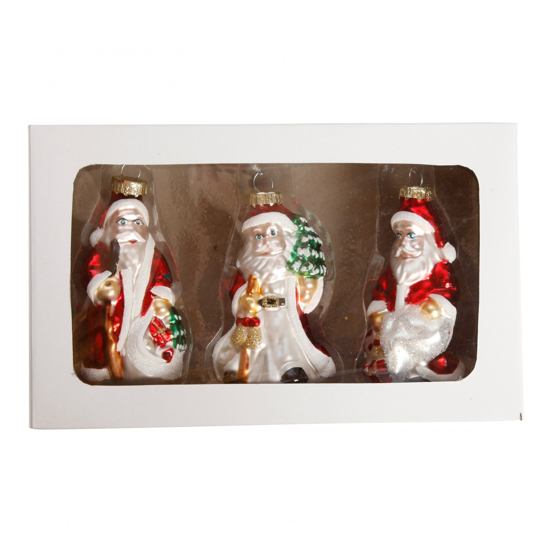 DGA - Set of 3 - Christmas Ornaments - Santas (1131182)