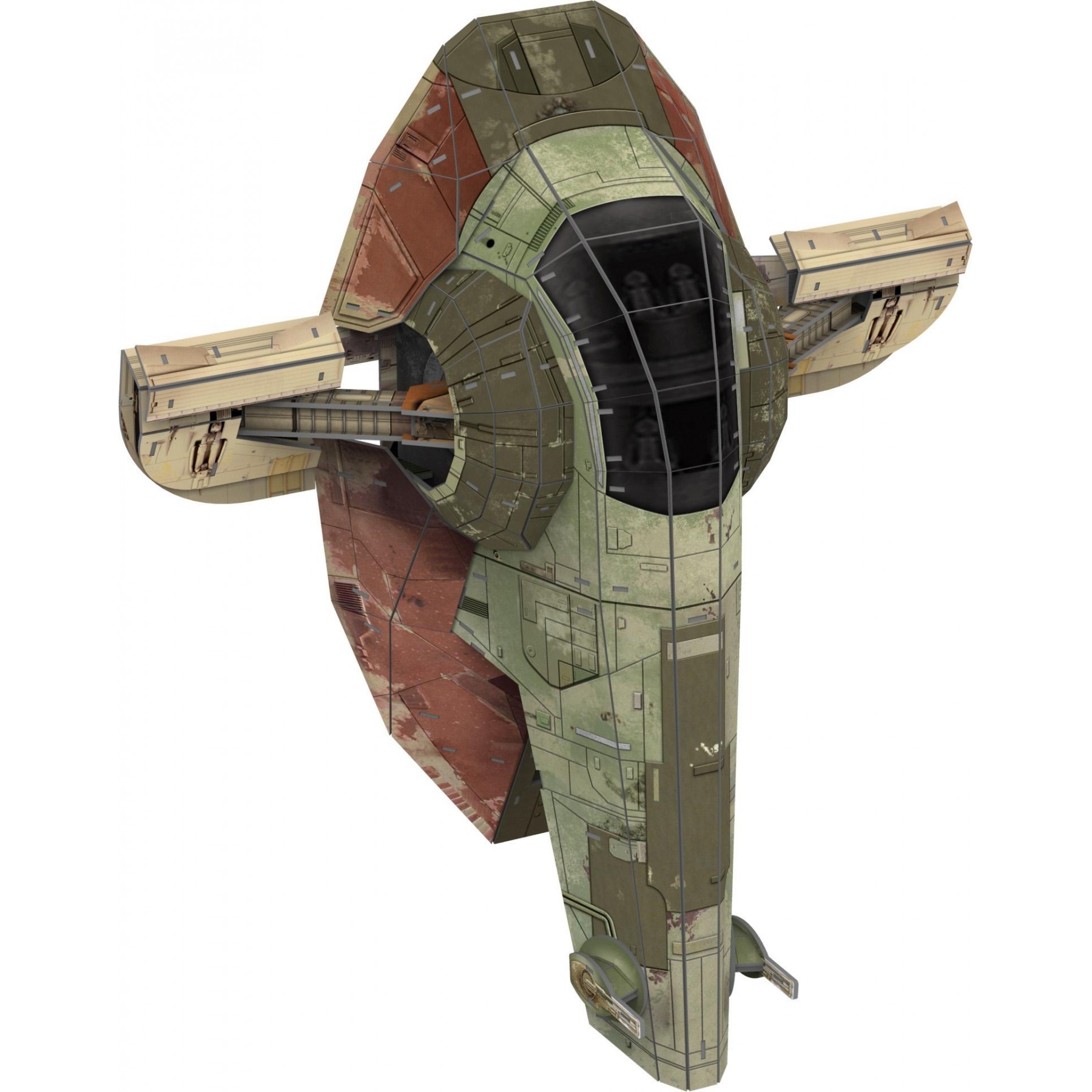Rompecabezas Star Wars - Starfighter de Boba Fett 3D con 130 piezas (51305)