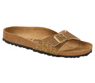 Birkenstock - MADRID Birko-Flor Narrow - Leopard Gold