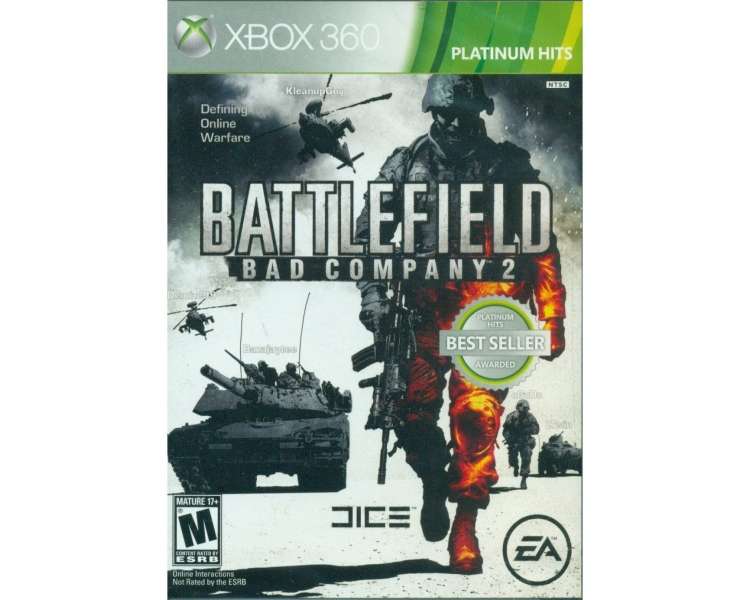 Battlefield: Bad Company 2 (Platinum Hits) Juego para Consola Microsoft XBOX 360