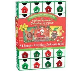 EuroGraphics Puzzle - Puzzle Advent Calendar - Christmas Dogs (8924-5738)