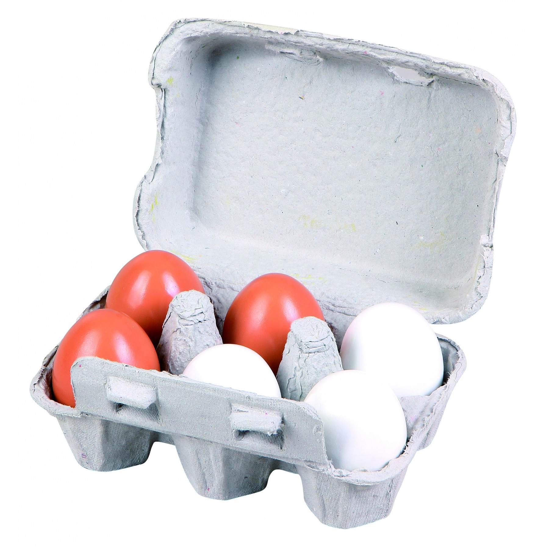 Small Wood - Wooden Eggs 6 pcs (L40028)