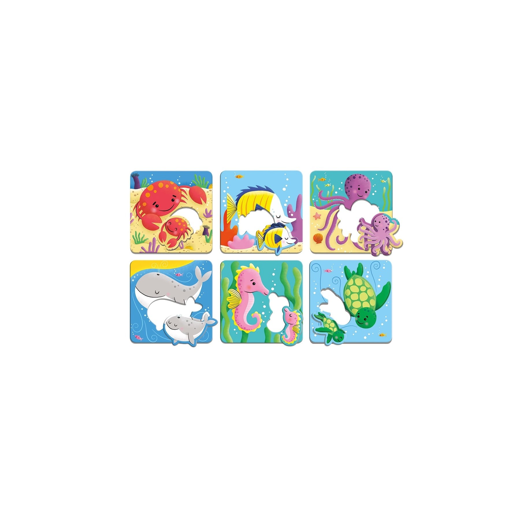 Mudpuppy - Puzzle - Ocean Babies I Love You Match-Up - (M63601)