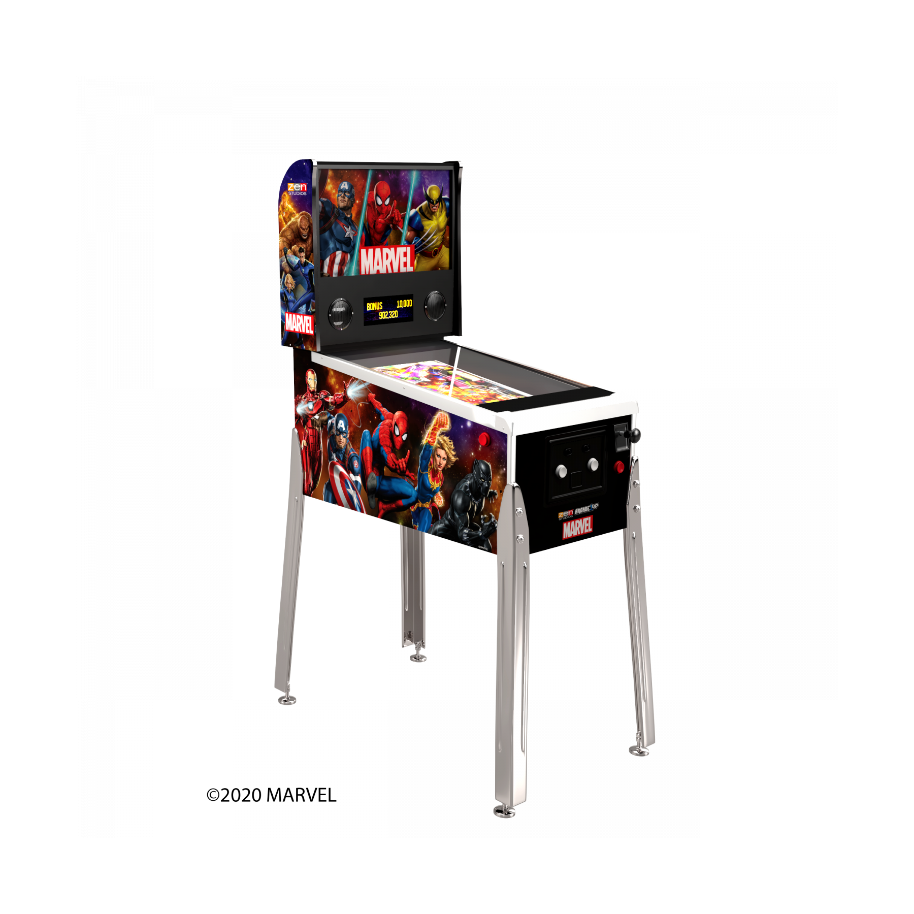 ARCADE 1 Up Marvel Virtual Pinball Machine