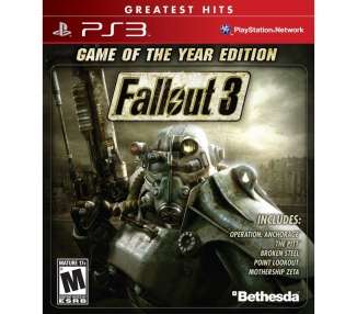 Fallout 3, Game of the Year Edition (Greatest Hits) Juego para Consola Sony PlayStation 3 PS3