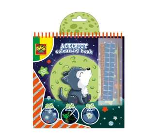 SES Creative - Activity Colouring Book - Glowing 3 in 1 - (S00118)