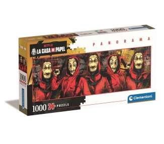 Clementoni - Panorama Puzzle 1000 pcs - La Casa De Papel 2020 (39545)