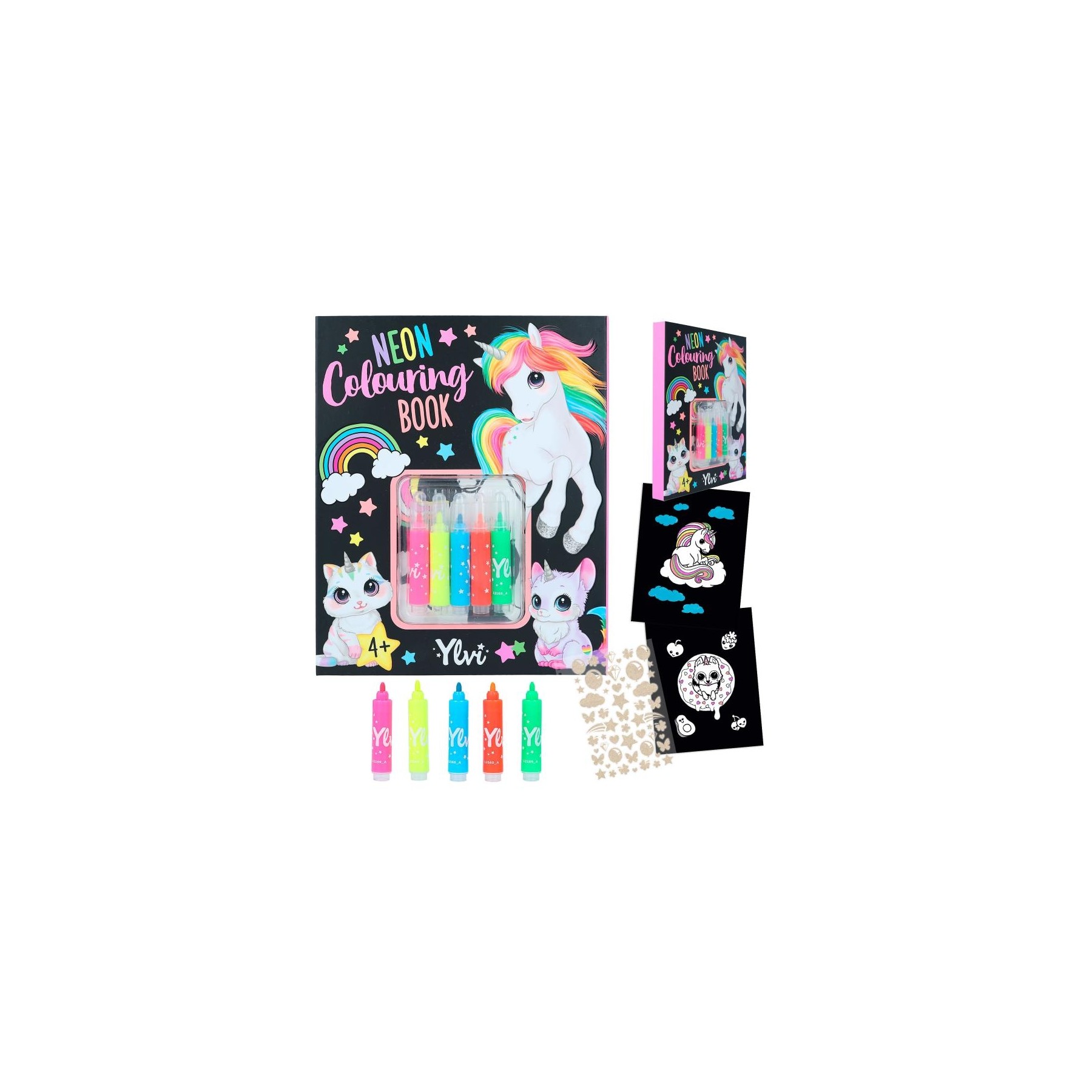 Ylvi & the Minimoomis - Neon Colouring Book (412169)