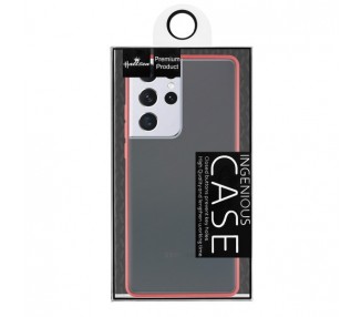 Funda Gel Samsung Galaxy S21 FE Ultra Smoked con borde de color