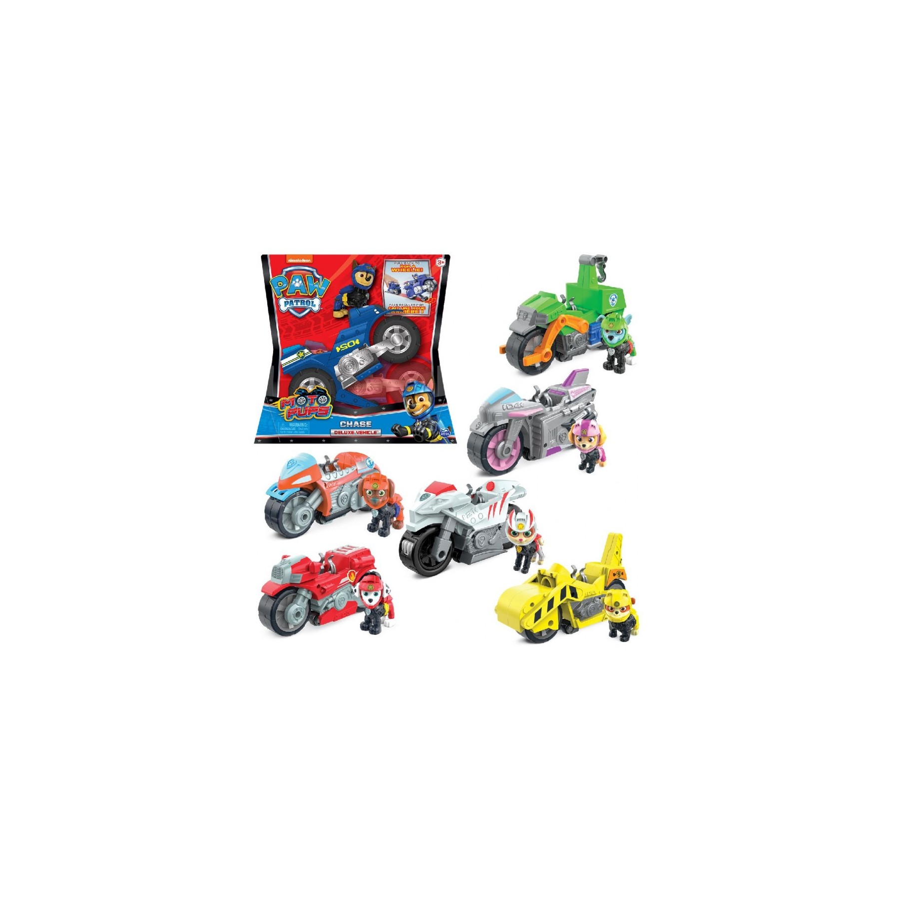 Paw Patrol - Vehículos temáticos de motos, surtido.