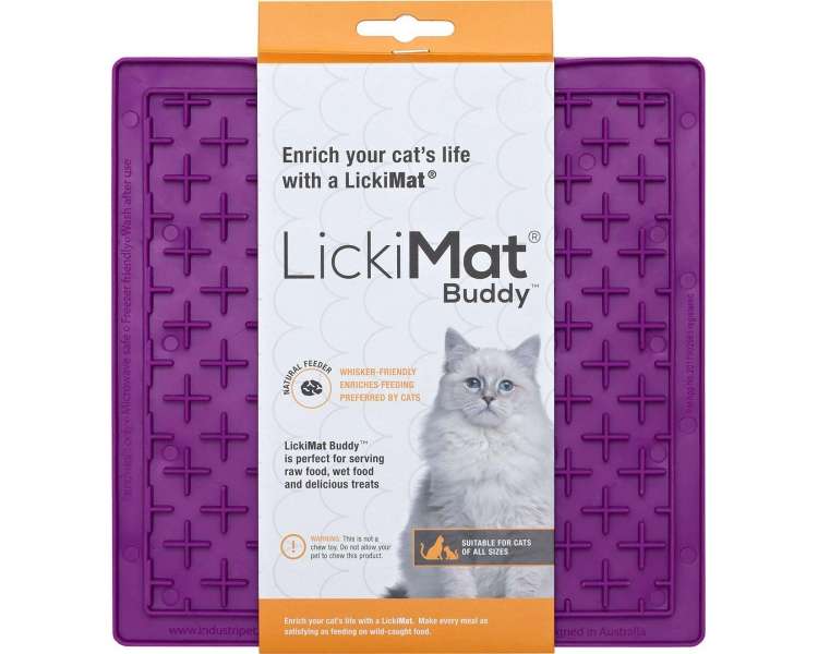 LICKI MAT - Cat Buddy Purple 20X20 - (785.5354)