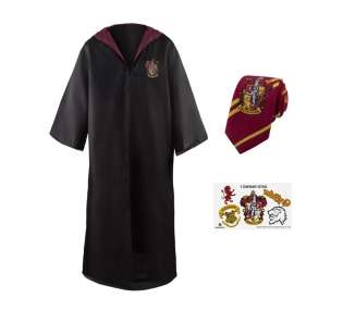 Harry Potter - Gryffindor - Robe, Necktie and Tattoos - Kids