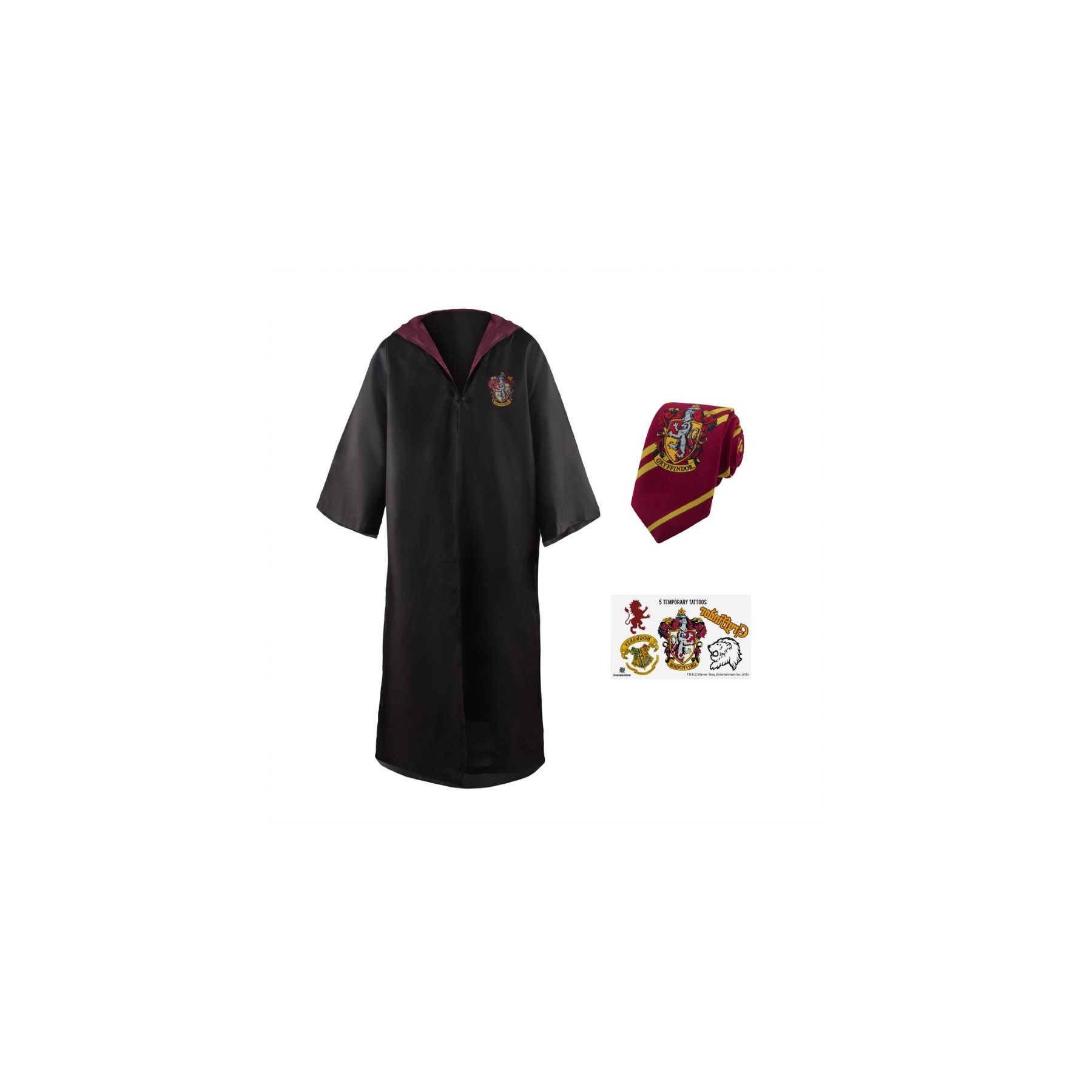 Harry Potter - Gryffindor - Robe, Necktie and Tattoos - Kids