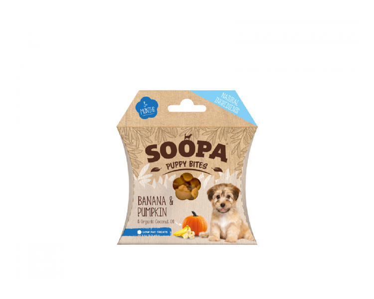 SOOPA - Puppy Bites Banana & Pumpkin 50g - (SO920821)