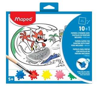 Maped - Photo Color Paint All in One x10 + Brush - Blue