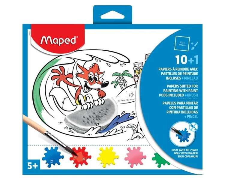 Maped - Photo Color Paint All in One x10 + Brush - Blue
