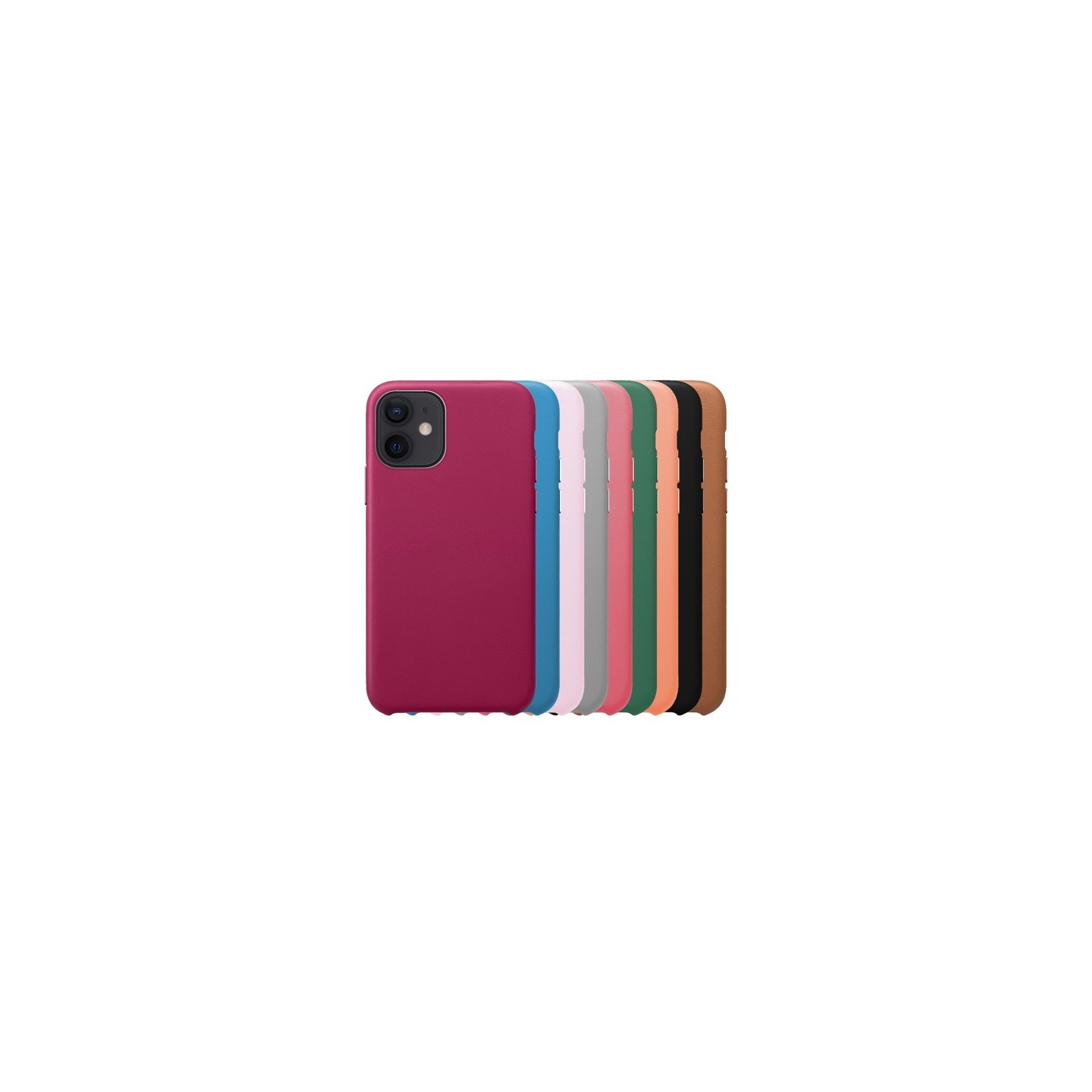 Funda Leather Piel Compatible con IPhone 12 Mini 12-Colores
