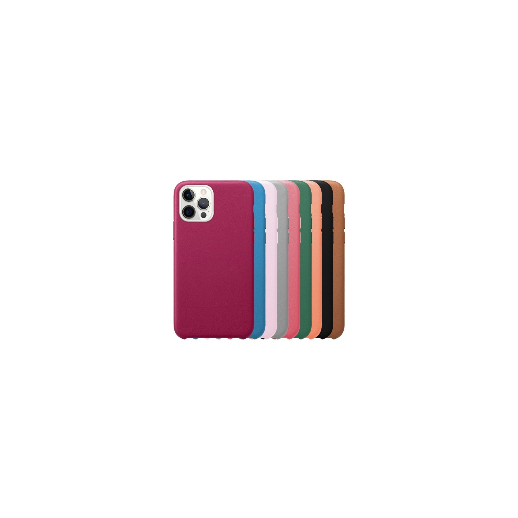Funda Leather Piel Compatible con Iphone 12 Pro Max 12-Colores