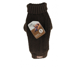 All For Paws - Knitted Dog Sweater Fishermans Brown S 25.4CM - (632.9132)