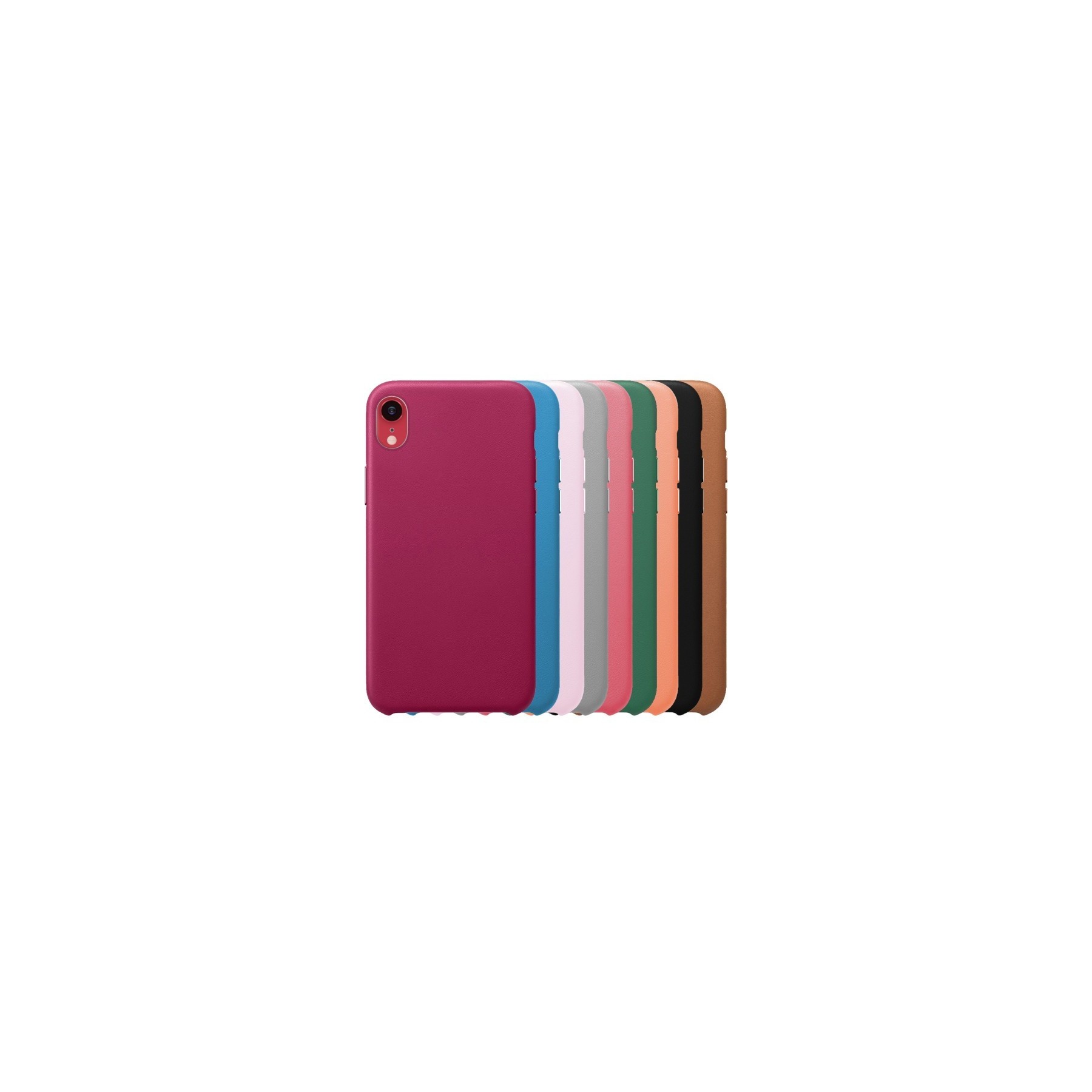Funda Leather Piel Compatible con IPhone XR 12-Colores