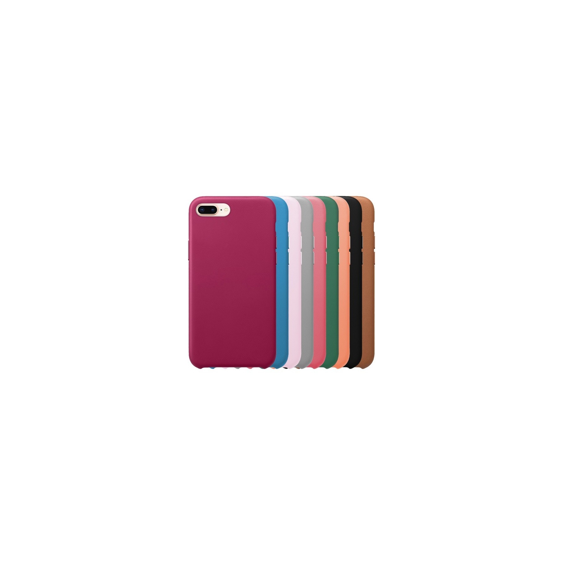 Funda Leather Piel Compatible con IPhone 7/8 Plus 12-Colores