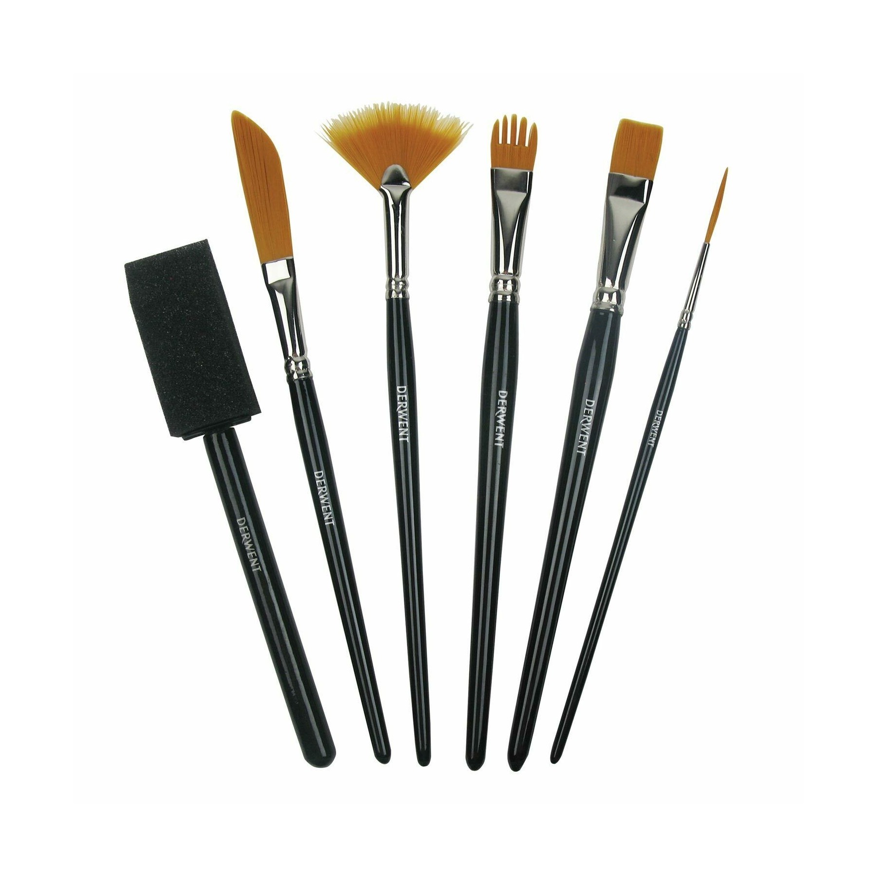 Derwent - Techniques Brush Set, 6 pc