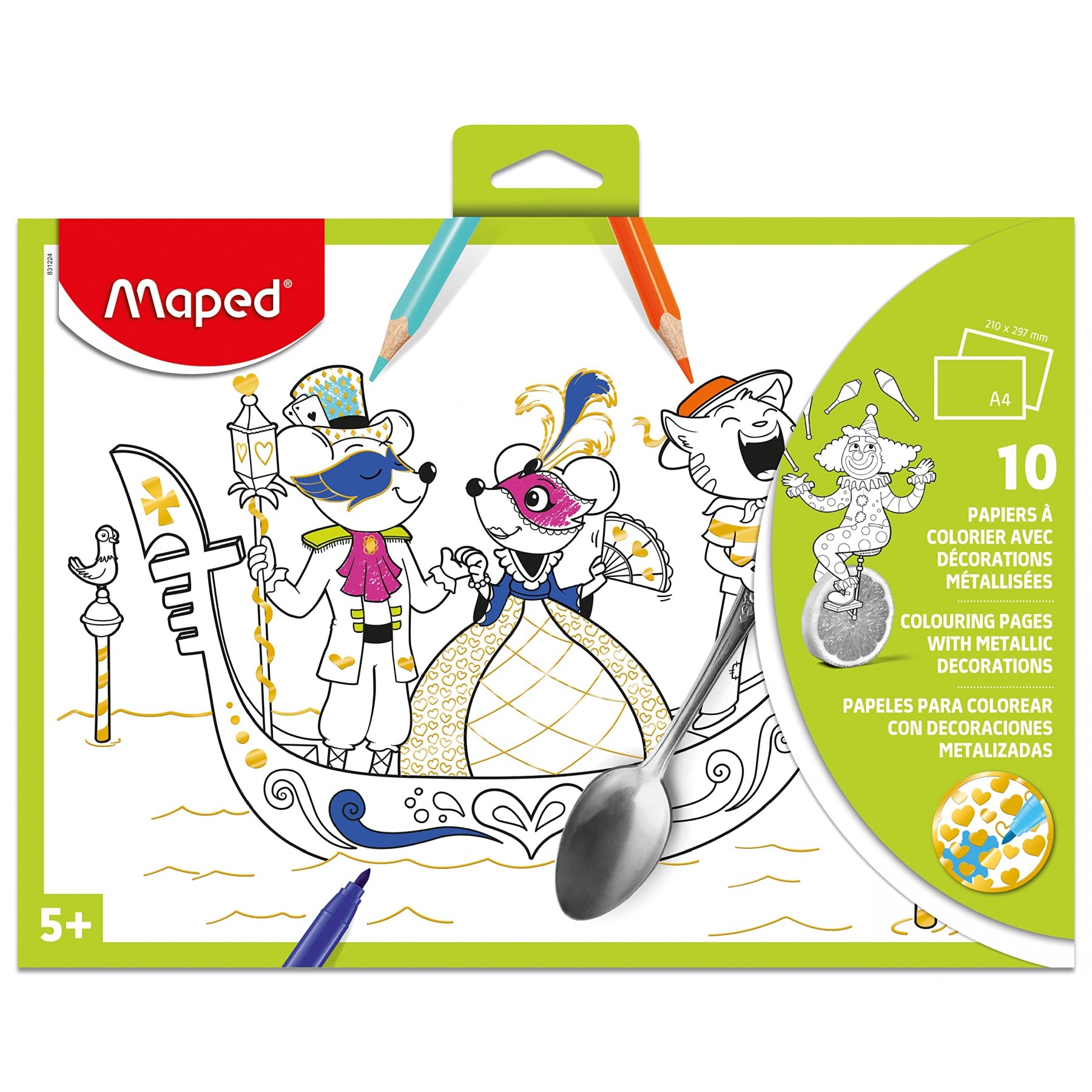 Maped - Photo Color Metallized Paper x10 - Green