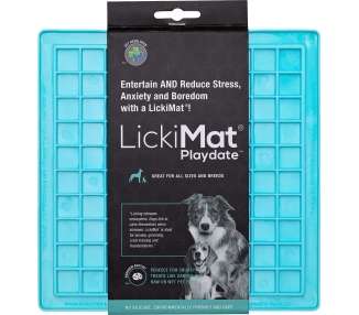 LICKI MAT - Dog Bowl Playdate Light Blue 20X20Cm - (645.5334)
