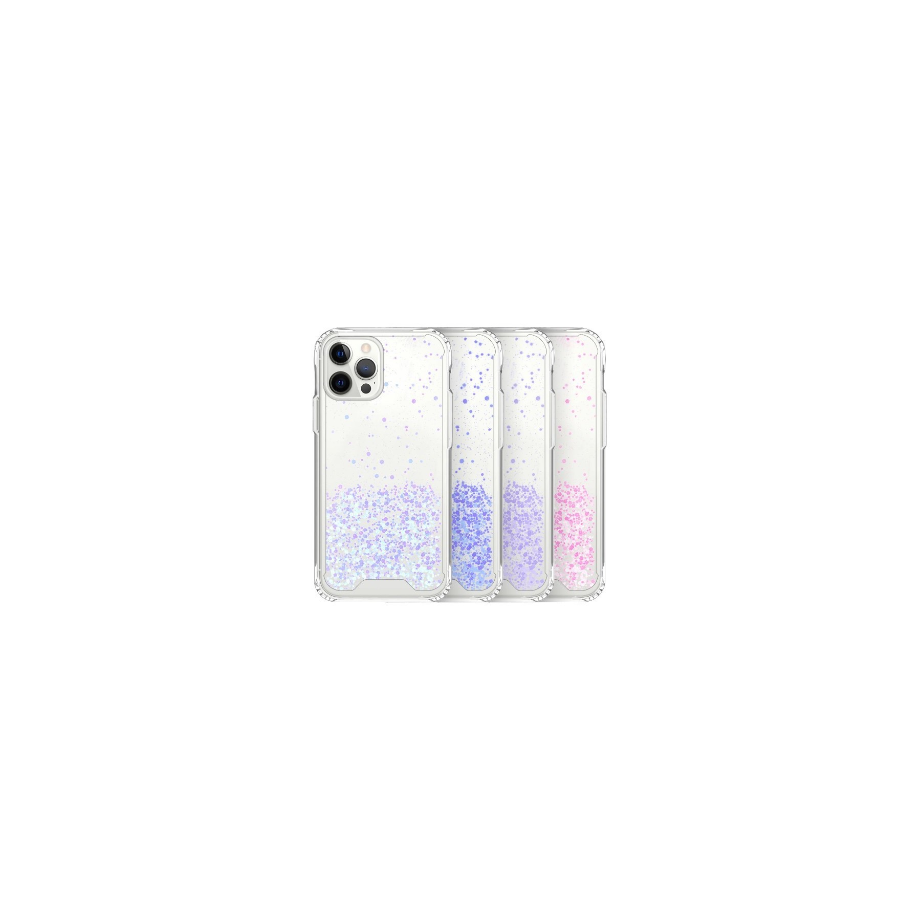 Funda Gel transparente purpurina Samsung A72 5G 4 -Colores