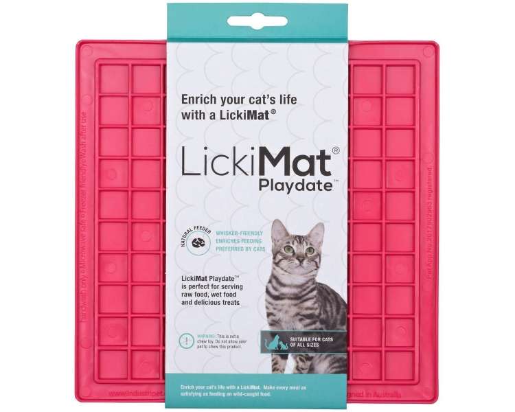LICKI MAT - Cat Playdate Pink 20X20Cm - (785.5332)