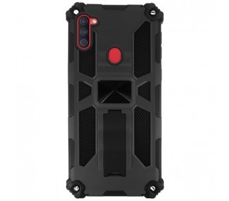 Funda Aluminio Antigolpe Samsung Galaxy A12 con Imán y Soporte de Pestaña