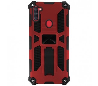 Funda Aluminio Antigolpe Samsung Galaxy A12 con Imán y Soporte de Pestaña