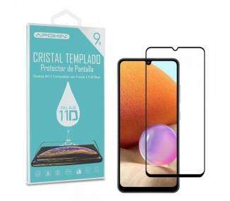 Cristal templado Full Glue 11D Premium Samsung Galaxy A32-5G Protector de Pantalla Curvo Negro