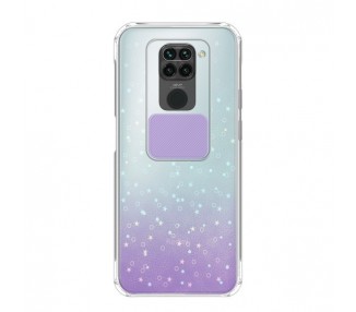 Funda para Xiaomi Redmi Note 9 Silicona de Purpurina cámara Cubierta Deslizante