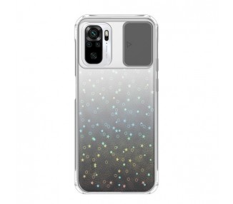 Funda para Xiaomi Redmi Note 10 Silicona de Purpurina cámara Cubierta Deslizante