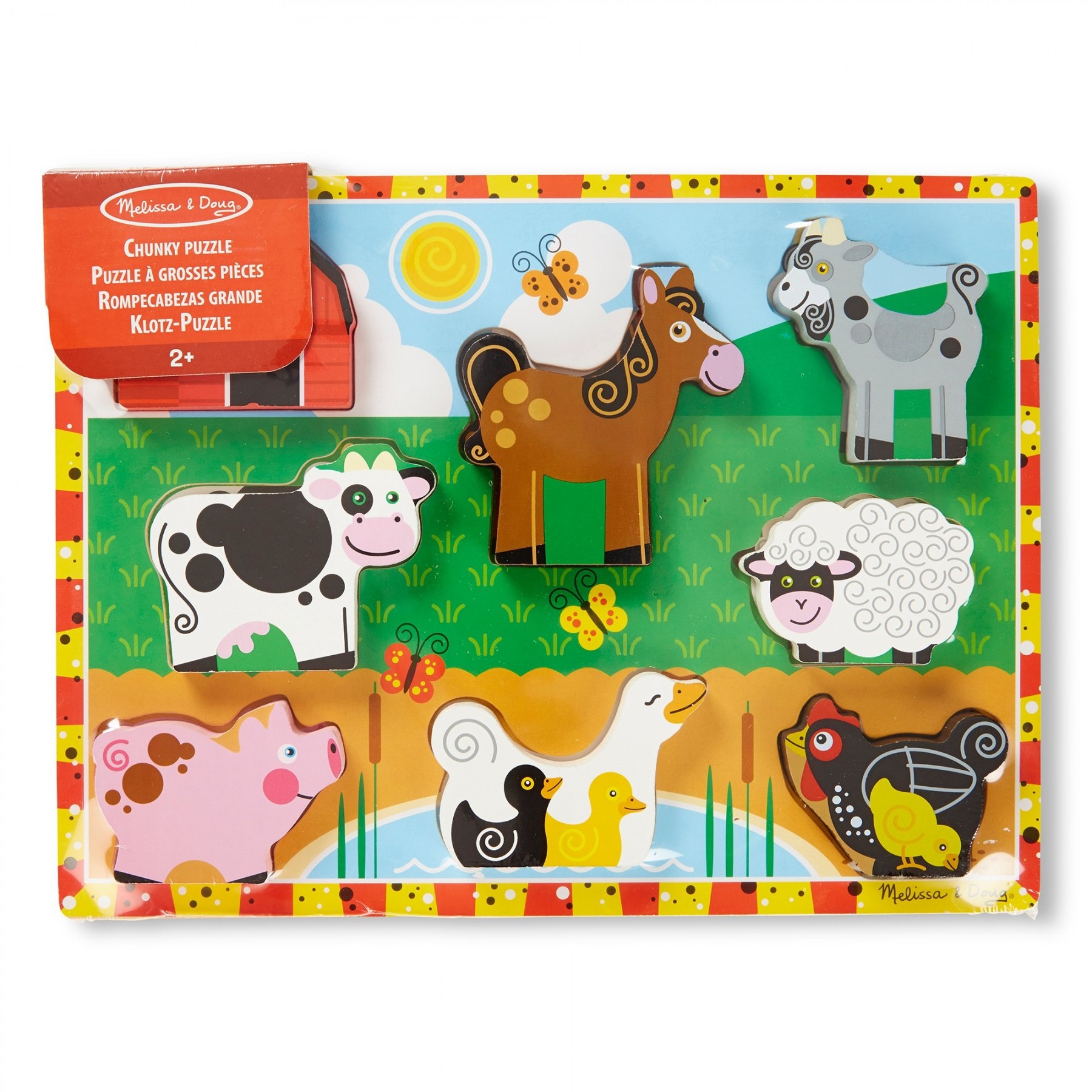 Melissa and Doug - Farm Chunky Puzzle - 8 Pieces (13723)