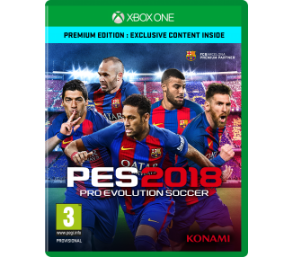 Pro Evolution Soccer (PES) 2018, Premium Edition, Juego para Consola Microsoft XBOX One