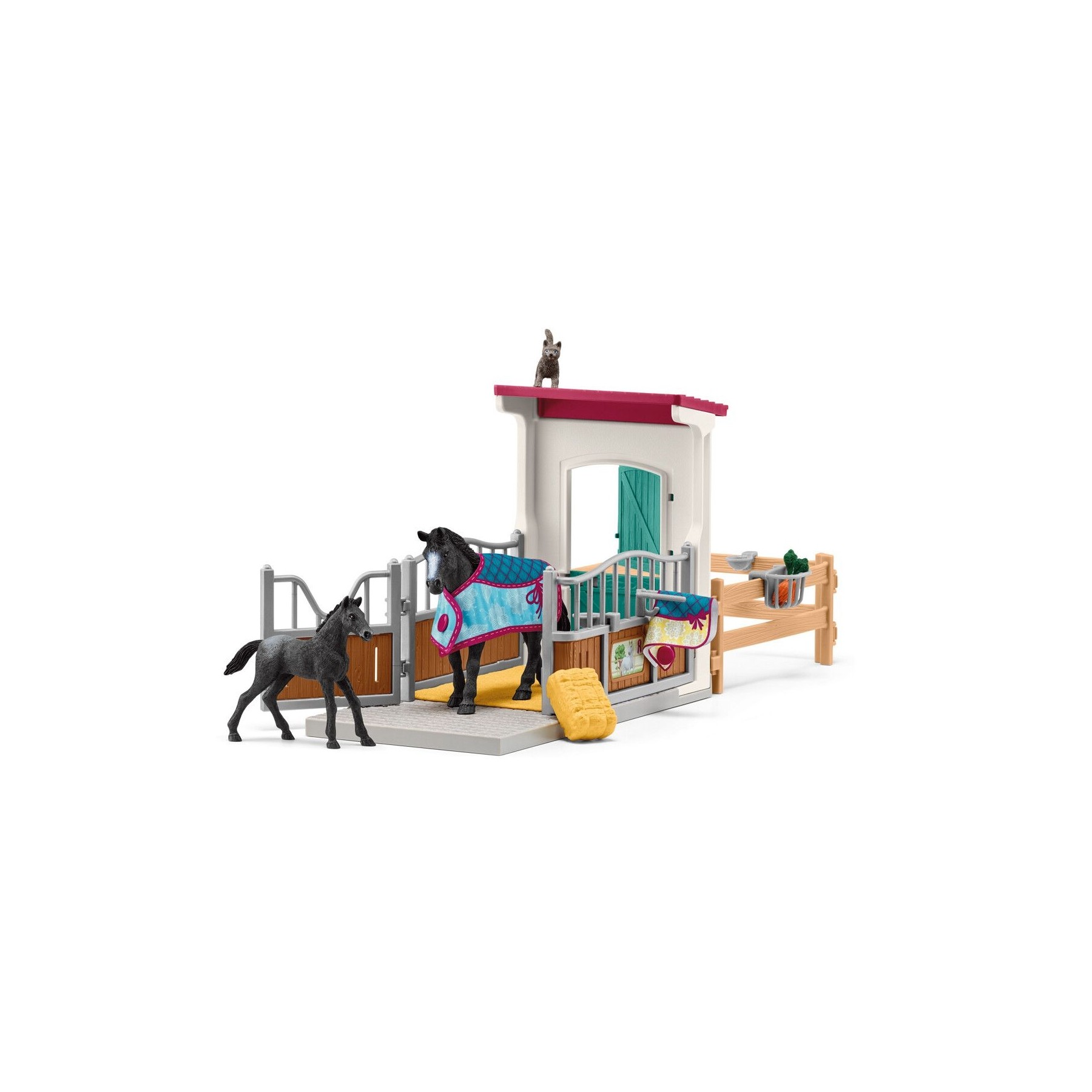 Schleich - Horse Club - Horse Box with Mare and Foal (42611)