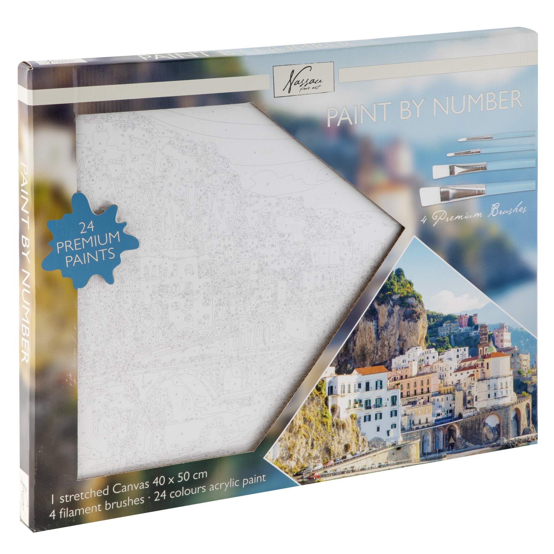 Nassau - Paint by number 40x50cm - Amalfi Coast - (K-AR1057/GE)