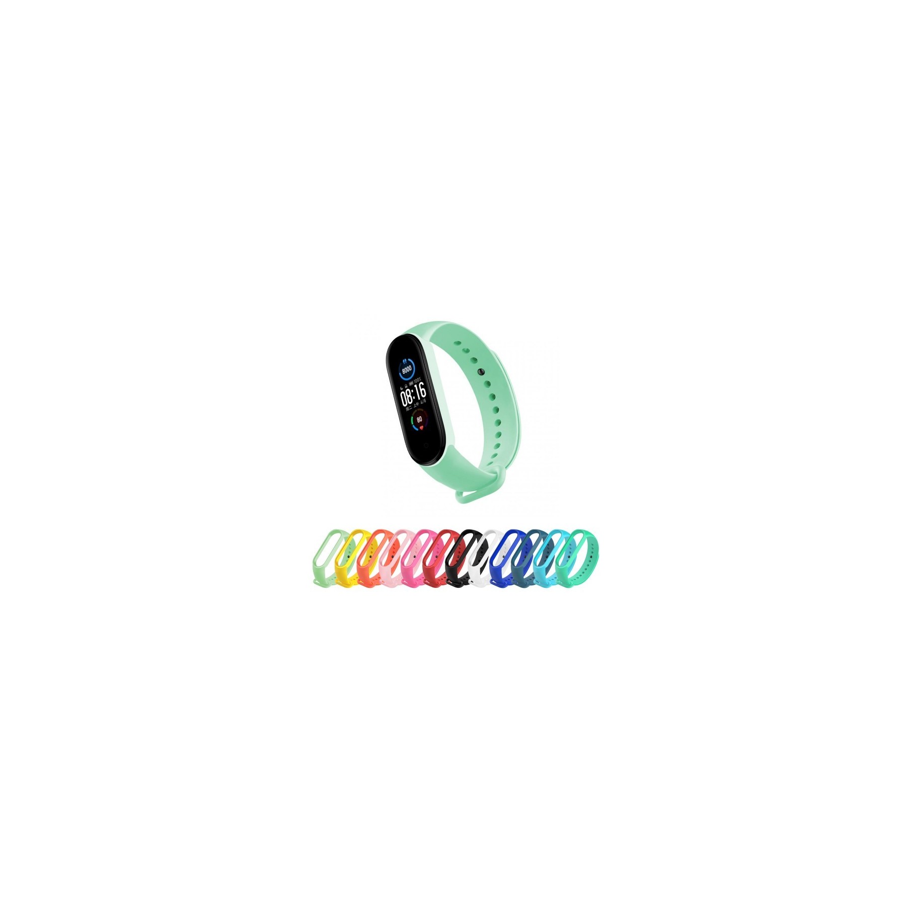 Correa Silicona Xiaomi Mi Band 5 - 12 Colores