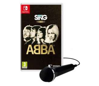 Let's Sing: ABBA, Single Mic Bundle, Juego para Consola Nintendo Switch