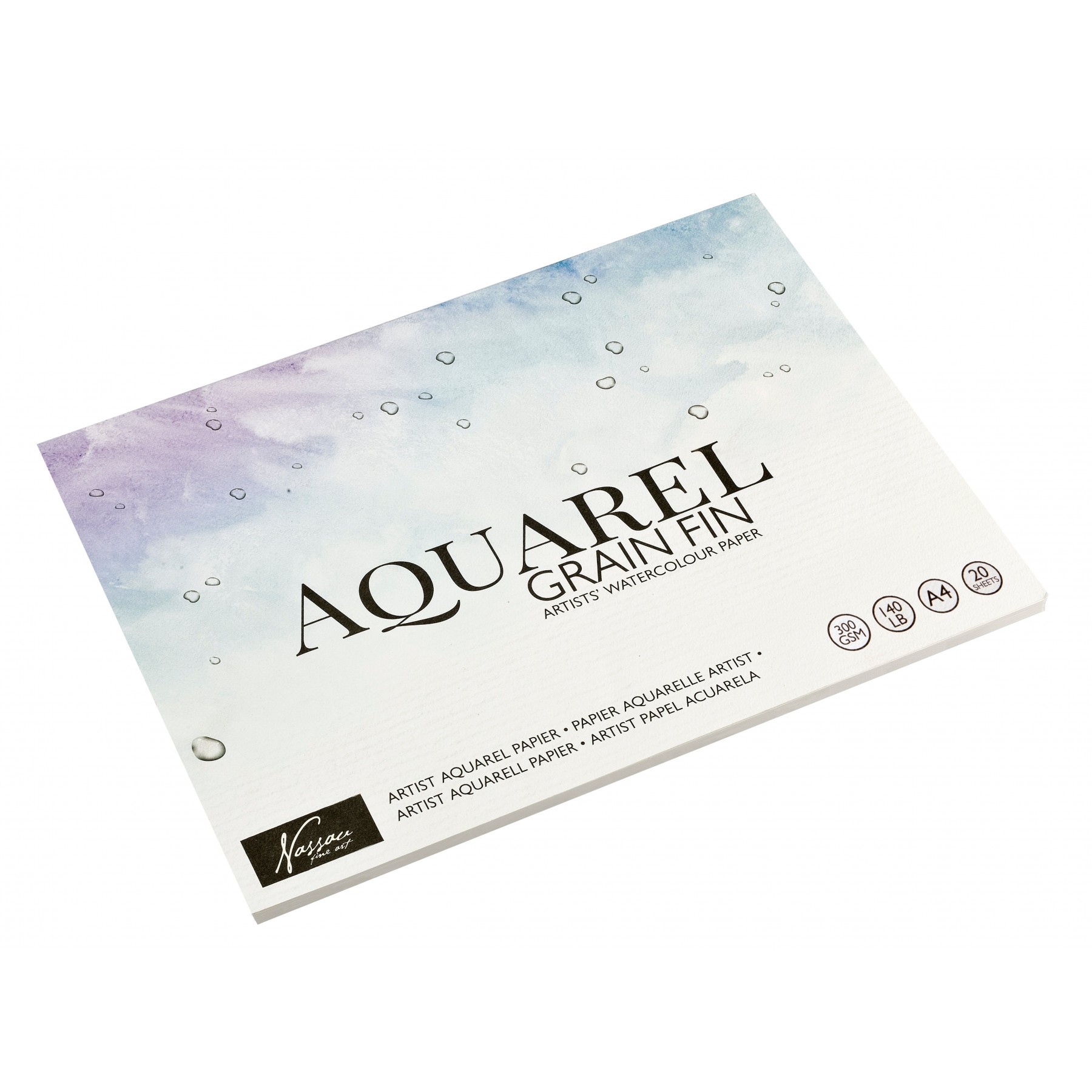 Nassau, Bloc De Papel Aquarela A4 De 20 Hojas, (K-Ar0303/Am)