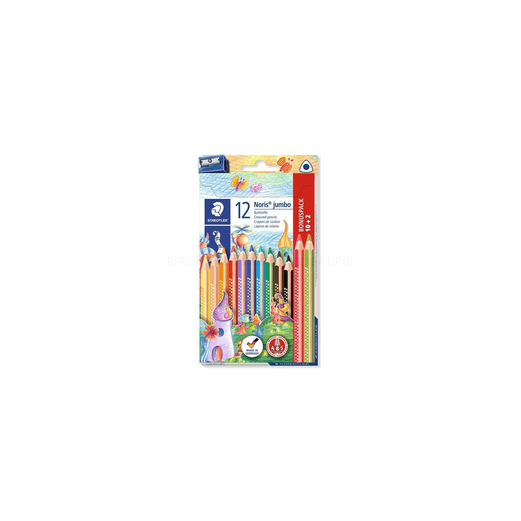 Staedtler, Lápiz De Color Noris Jumbo (128 Nc12P1)