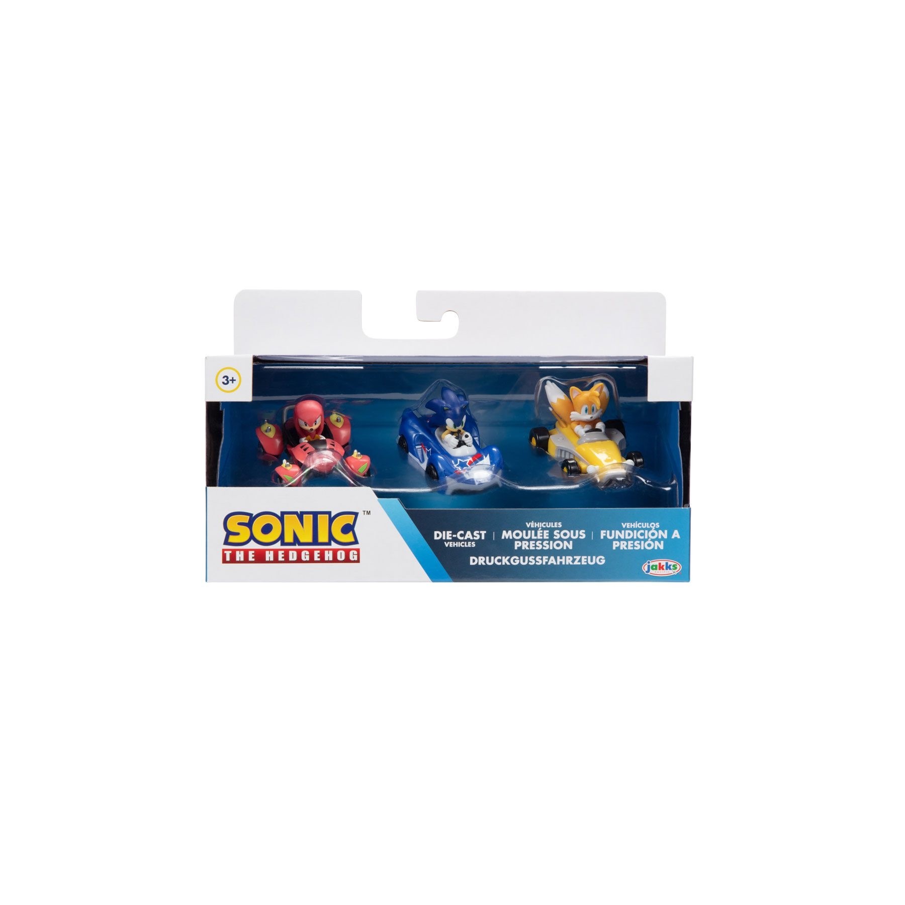Sonic - Vehículos de fundición a escala 1:64, paquete de 3 (414884)