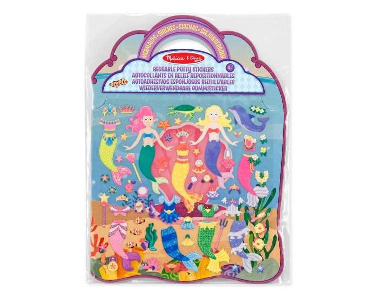 Melissa and Doug - Reusable Puffy Stickers - Mermaid - (19413)