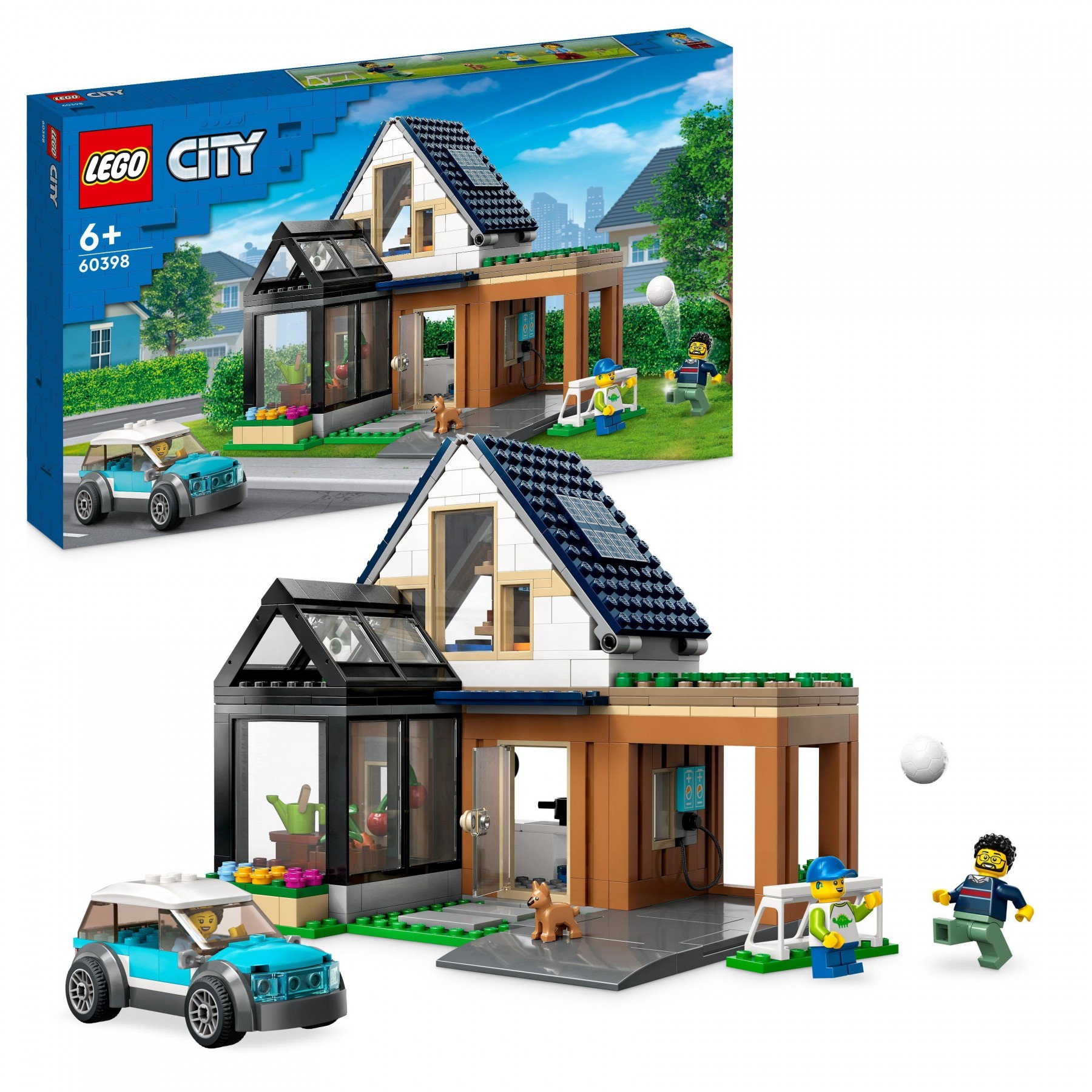 LEGO City, Casa Familiar y Coche Eléctrico (60398)