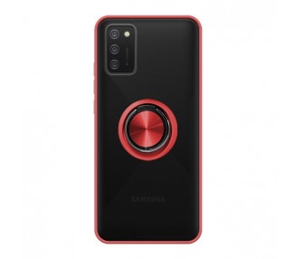 Funda Gel Samsung Galaxy A02S Iman con soporte Smoked