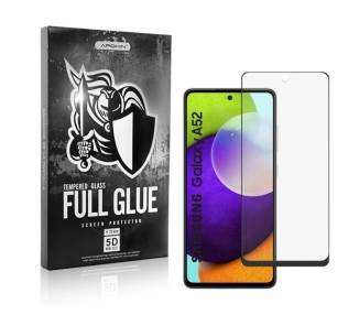 Cristal templado Full Glue 5D Samsung Galaxy A52-5G Protector de Pantalla Curvo Negro